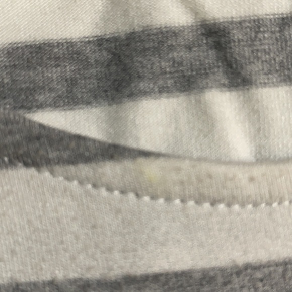 White House Black Market Grey and White Striped Top - Picture 4 of 7